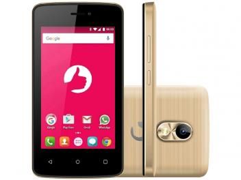 Smartphone Positivo Twist Mini S430 8GB Dourado - Dual Chip 3G Câm. 8MP Tela 4